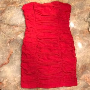Red Ruched H&M Dress